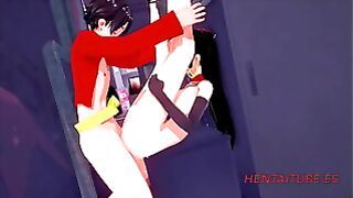 One Piece Hentai 3D – Boa Hancock Is Fucked By Luffy And He Cums In Her Pussy. Creampie Big Tits
