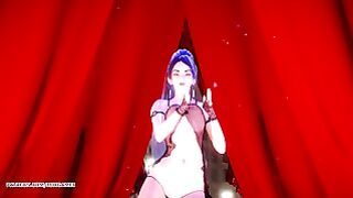 MMD Ankha Dance Kaisa Hot Striptease Dance League Of Legends Kda Uncensored Hentai