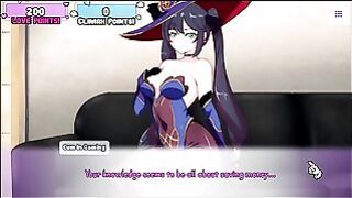 Waifu Hub S5- Mona Genshin Impact Parody Hentai Game Pornplay Ep.1 The Sexy Naked Astrologist