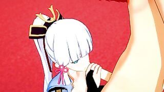 Genshin Impact Hentai – Ayaka Blowjob To Aether