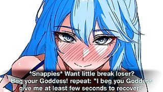 Aqua Converts You To Worship One True Goddess Hentai JOI Femdom/Humiliation Degradation Breathplay