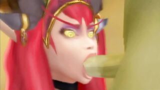 World Of Warcraft Porn: Alextraza Sucking Off Orc