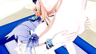Jean Swimsuit Genshin Impact 3D Hentai 2/8