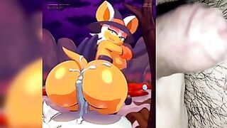Rouge The Bat From Sonic Gives Buttjob
