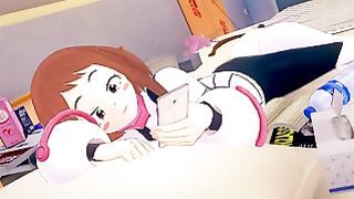 Ochaco Uraraka My Hero Academia In The Night Turns Into A Creampie Late At Night – Hentai 3D + POV