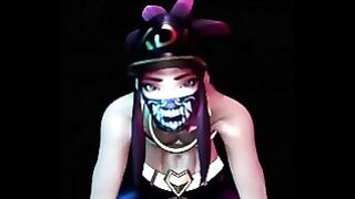 Kda Akali Rides A Monster