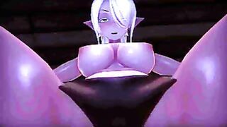 Facesitting And Titty Fucking A Hot Anime Dark Elf
