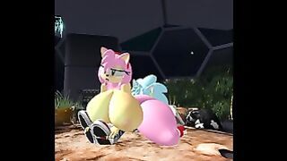 Amy And Sonic Oc Cock Ride