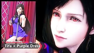 Final Fantasy 7 – Tifa New Version Purple Dress – Lite Version