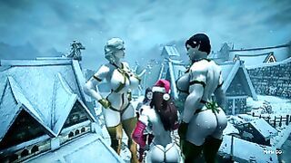 Growing Christmas Angels – Skyrim Giantess