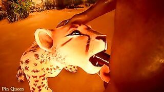 Hunter Did Not Return Cheetah To Zoo, Instead He Passionately Fucked Her Wild Life