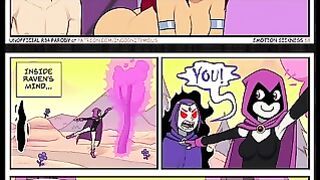 Teen Titans Teen Sickness Pt.5 Threesome Raven, Starfire And Robin