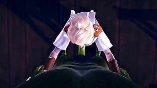 Cute Elf Sucks Orc Cock POV