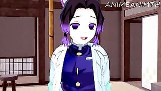 Shinobu Kocho Gets Fucked By Tanjiro Kamado Until Creampie – Demon Slayer Anime Hentai 3D Uncensored