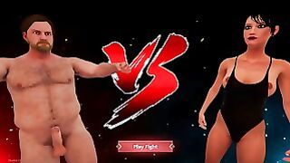 Ethan Vs. Rachel Naked Fighter 3D