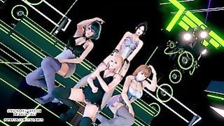 MMD Kiiiler Lady Mai Shiranui Marie Rose Kasumi Tamaki Doa Sexy Dance