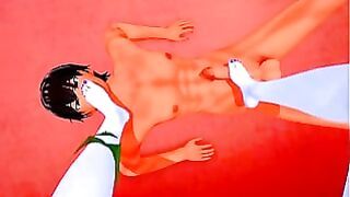 Dragon Ball – Vados Footjob And Feet Licking Clip – Dbs