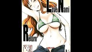 One Piece- Perfect Foursome With Horny Nami / Double Penetration / Titty Fuck