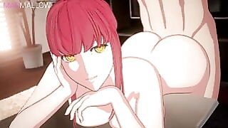Makima Chainsaw Man Hentai Una Pelirroja Muy Buena