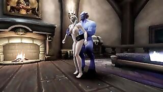 Blonde Witch Take Big Blue Dick Warcraft Parody