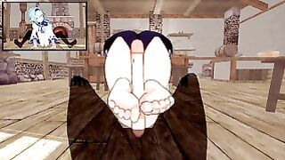 Eula Lawrence Hentai 3D POV Only Foot Doggy Genshin Impact