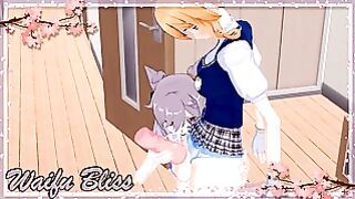 Keqing Uses A Onahole On Futa Jean.