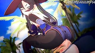 Spending A Day With Mona’s Thighs From Genshin Impact Until Creampie – Anime Hentai 3D Compilation