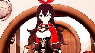 He Sees Amber Being Fucked By Chongyun Until He Cums Inside Her Genshin Impact Hentai Anime Hentai 3