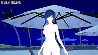 Yelan Hair-Pulled Doggystyle Hentai Genshin Impact