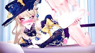 Hard Rough Sex With Navia Until Creapie Genshin Impact Hentai