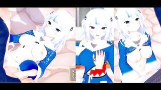 [Hentai Game Koikatsu! ]Have sex with Big tits Gawr Gura.3DCG Erotic Anime Video.
