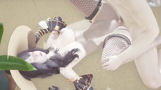 Beautiful White Witch - 3D Hentai - (Uncensored)