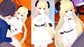 [Hentai Game Koikatsu! ]Have sex with Big tits Vtuber Tsunomaki Watame.3DCG Erotic Anime Video.