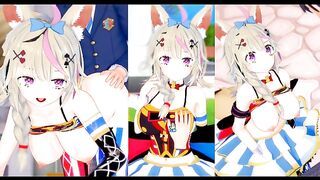 [Hentai Game Koikatsu! ]Have sex with Big tits Vtuber Omaru Polka.3DCG Erotic Anime Video.