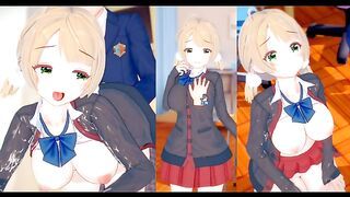 [Hentai Game Koikatsu! ]Have sex with Big tits Vtuber Shigure Ui.3DCG Erotic Anime Video.