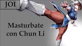 Correte 2 veces con Chun Li. JOI con Mamada y anal.