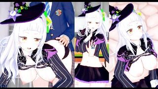 [Hentai Game Koikatsu! ]Have sex with Big tits Vtuber Murasaki Shion.3DCG Erotic Anime Video.