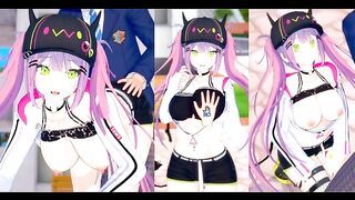 [Hentai Game Koikatsu! ]Have sex with Big tits Vtuber Tokoyami Towa.3DCG Erotic Anime Video.