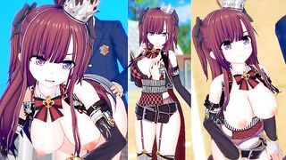 [Hentai Game Koikatsu! ]Have sex with Big tits gilr nako. 3DCG Erotic Anime Video.