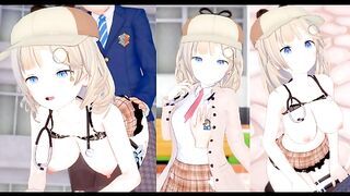[Hentai Game Koikatsu! ]Have sex with Big tits Vtuber Watson Amelia.3DCG Erotic Anime Video.