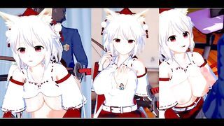 [Hentai Game Koikatsu! ]Have sex with Touhou Big tits Momiji Inubashiri. 3DCG Erotic Anime Video.