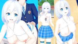 [Hentai Game Koikatsu! ]Have sex with Big tits Vtuber Siro.3DCG Erotic Anime Video.