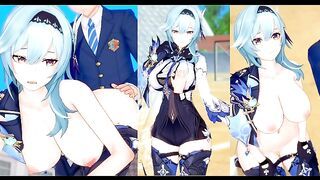[Hentai Game Koikatsu! ]Have sex with Big tits Genshin Impact Eula.3DCG Erotic Anime Video.