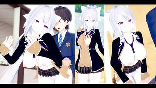 [Hentai Game Koikatsu! ]Have sex with Big tits Vtuber Higuchi Kaede.3DCG Erotic Anime Video.