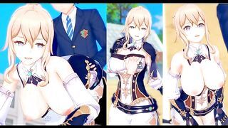 [Hentai Game Koikatsu! ]Have sex with Big tits Genshin Impact Jean.3DCG Erotic Anime Video.