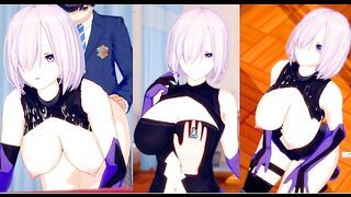 [Hentai Game Koikatsu! ]Have sex with Fate Big tits Mashu Kyrielight.3DCG Erotic Anime Video.