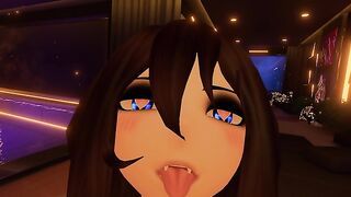 Mute nympho sucks your dick and rides you wildly until she cums in VR.