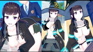 [Hentai Game Koikatsu! ]Have sex with Big tits Fire Force Maki Oze.3DCG Erotic Anime Video.