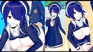 [Hentai Game Koikatsu! ]Have sex with Big tits Vtuber Otodama Tamako.3DCG Erotic Anime Video.