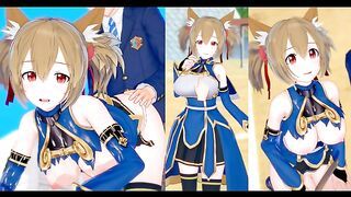 [Hentai Game Koikatsu! ]Have sex with Big tits SAO Ayano Keiko.3DCG Erotic Anime Video.